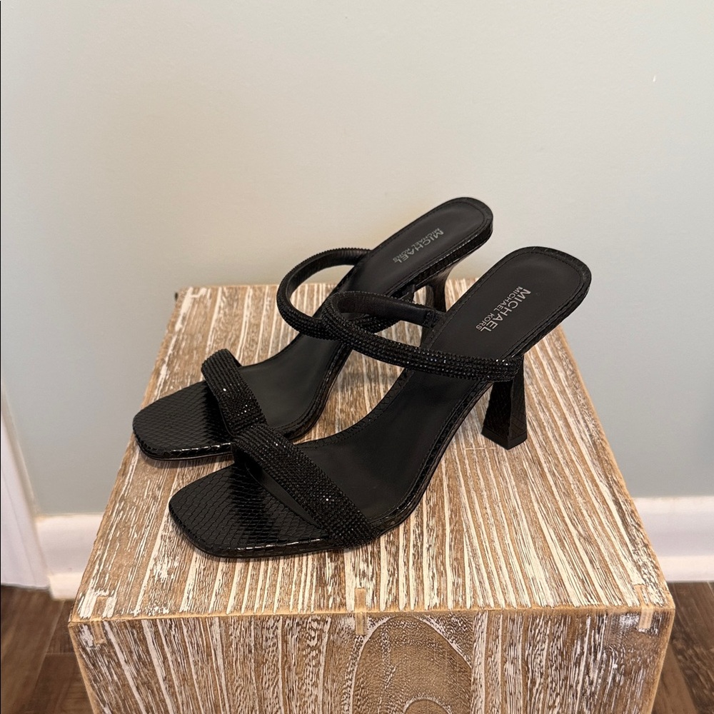 MICHAEL Michael Kors Black Strappy Heels